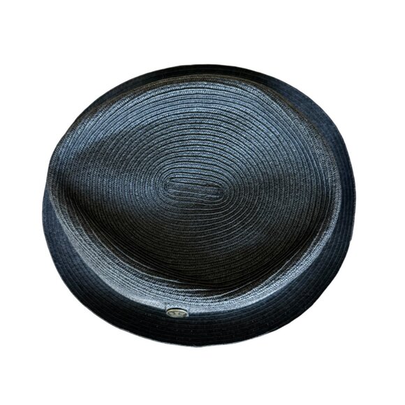 Goorin Bros Sz XL Fedora Cap Hat Banded Black Derby Dapper Retro Paper Clean 22" - Picture 5 of 16